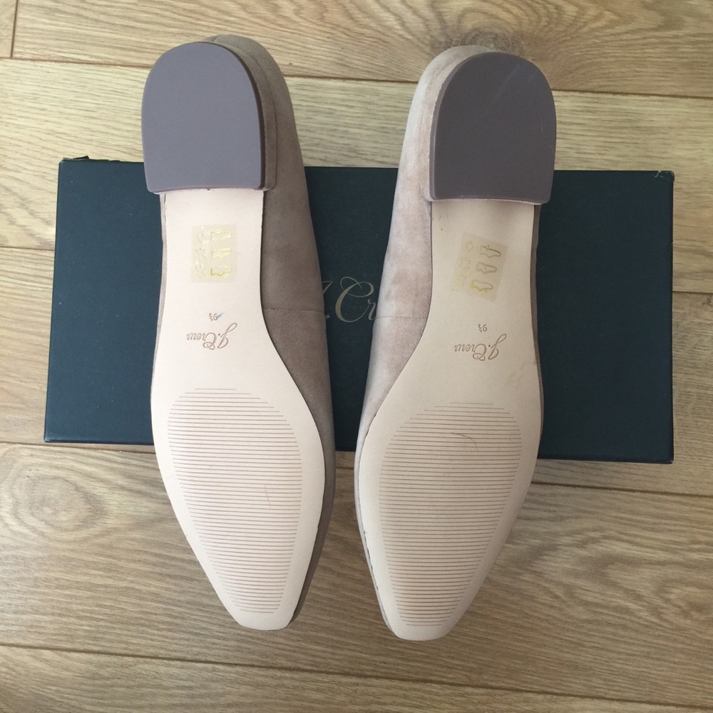 NWOB J. Crew Carolyn beige suede flats - Picture 3 of 4